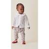 Alex Long Leg Pull-On Trouser, Red Floral - Pants - 2