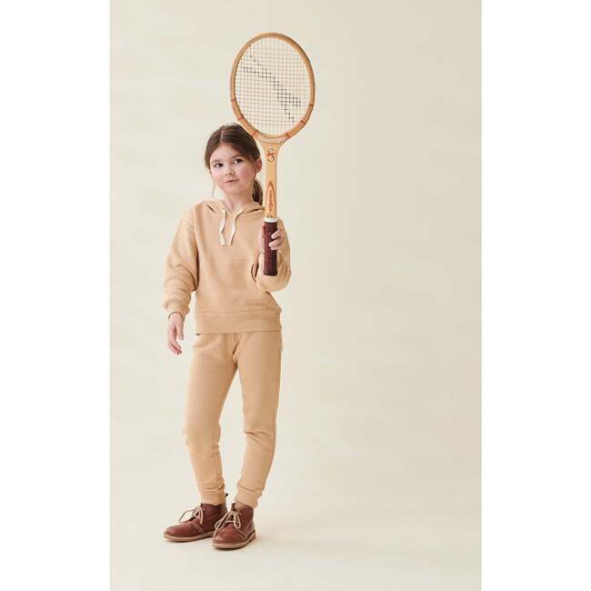 Andrew Hooded Sweatshirt, Camel - Sweatshirts - 2