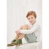 Cortino Slant Pocket Shorts, Green Stripe - Shorts - 2