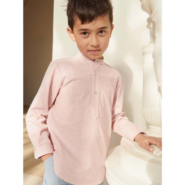 Jazmin Long Sleeve Shirt, Pink - Shirts - 2