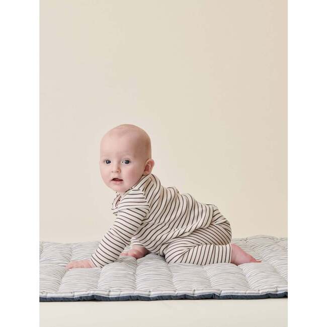 Elija Ankle Cuff Legging, Latte Stripe - Leggings - 2