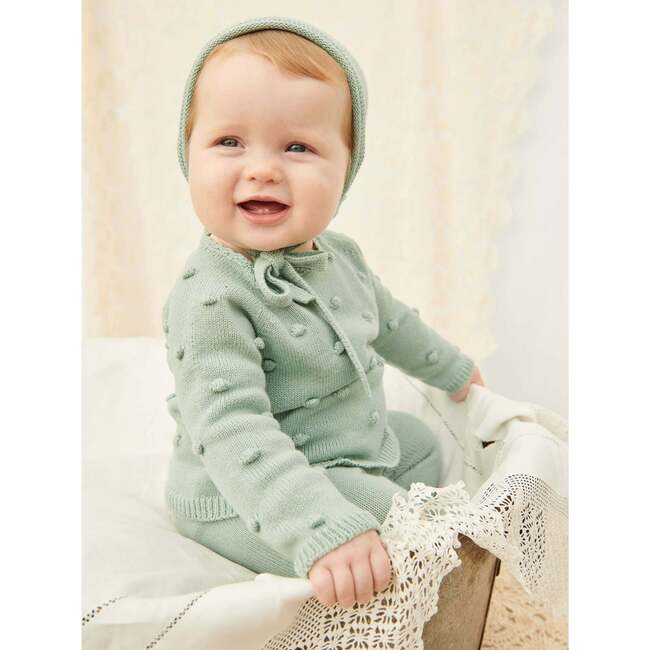 Fabien Round Neck Cotton Set, Sage - Bodysuits - 2