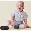 Fantino Short Sleeve Two-Piece Set, Blue Stripe - Rompers - 2