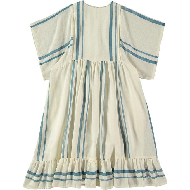 Hestia Double Stripe Dress, Blue - Dresses - 1