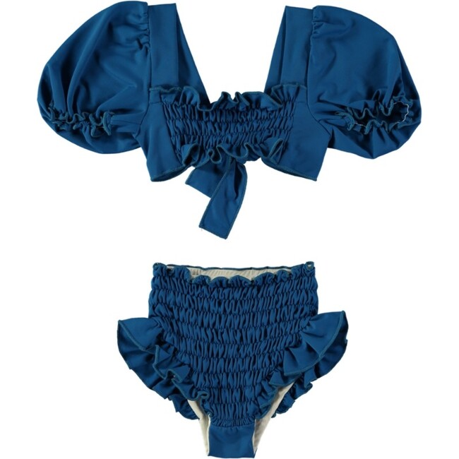 Ponto Egeo Lycra Bikini, Blue - Two Pieces - 1