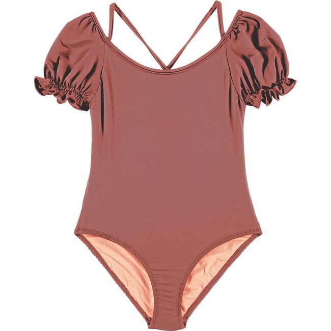 Poseidon Russet Lycra Swimsuit, Tan
