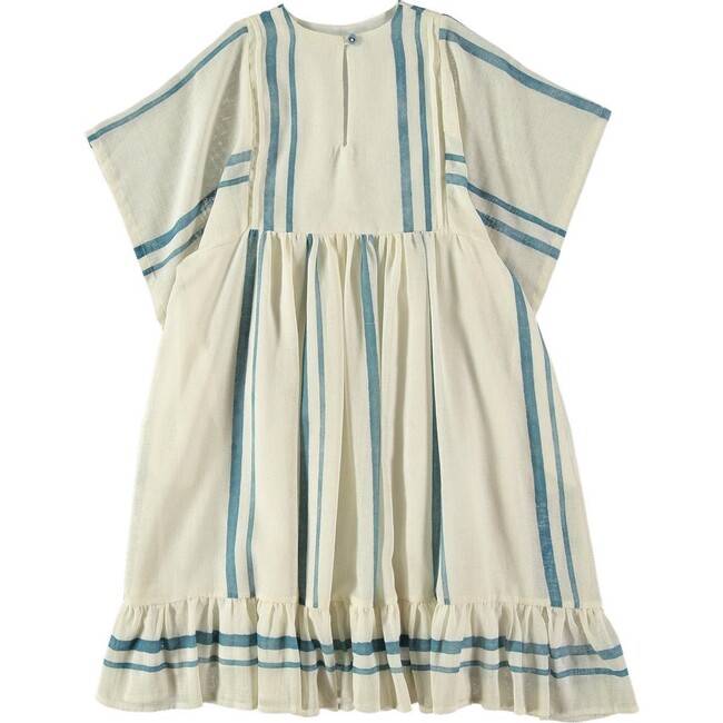 Hestia Double Stripe Dress, Blue - Dresses - 2