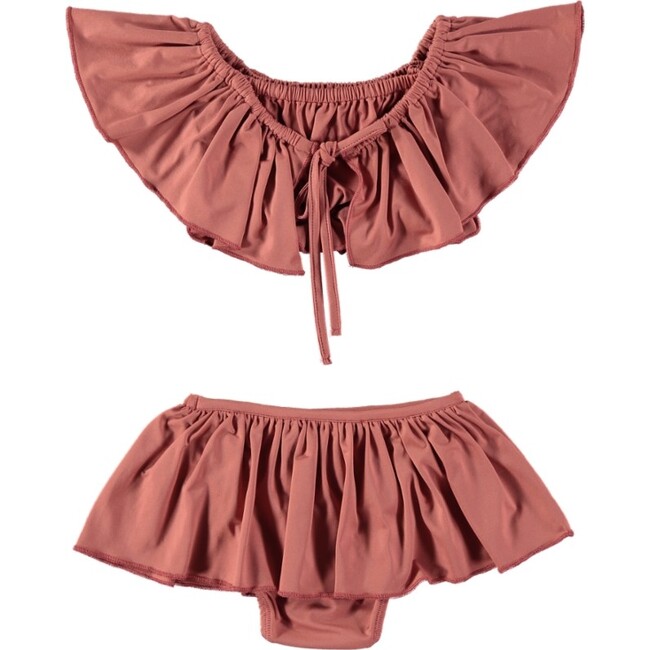 Nereo Russet Lycra Bikini, Tan - Two Pieces - 2