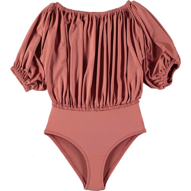 Hebe Russet Lycra Swimsuit, Tan