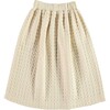 Patmos Ecru Waffle Skirt, Biege - Skirts - 2