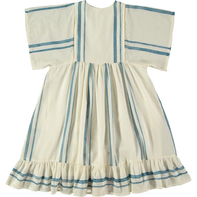 Hestia Double Stripe Dress, Blue - Dresses - 3