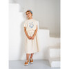 Patmos Ecru Waffle Skirt, Biege - Skirts - 3