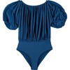 Hebe Egeo Lycra Swimsuit, Blue - One Pieces - 1 - thumbnail