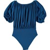 Hebe Egeo Lycra Swimsuit, Blue - One Pieces - 2