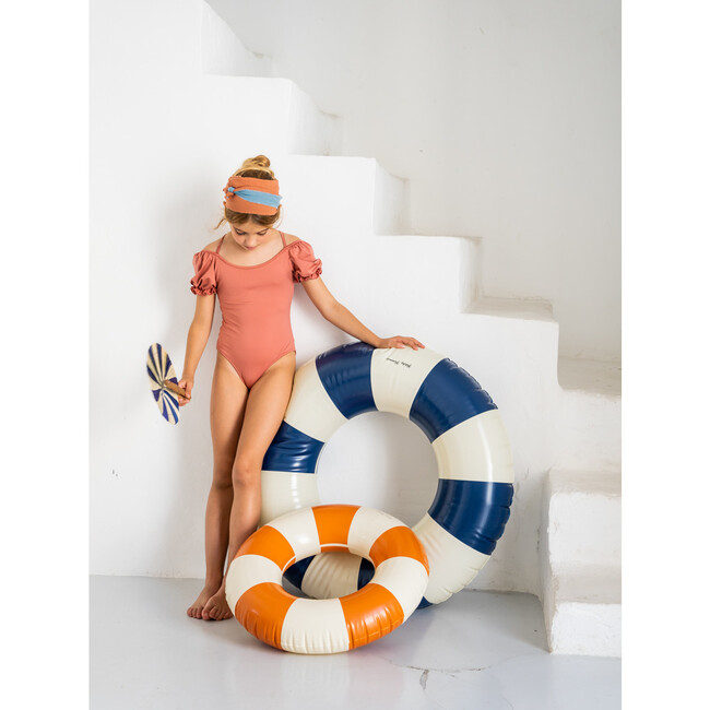 Poseidon Russet Lycra Swimsuit, Tan - One Pieces - 5