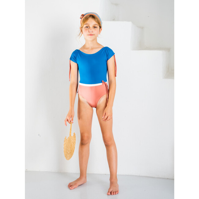 Helios Egeo Lycra Swimsuit, Blue - One Pieces - 6