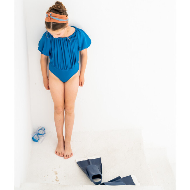 Hebe Egeo Lycra Swimsuit, Blue - One Pieces - 5