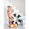 Poseidon Russet Lycra Swimsuit, Tan - One Pieces - 8 - thumbnail