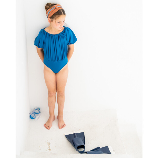 Hebe Egeo Lycra Swimsuit, Blue - One Pieces - 7