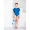 Hebe Egeo Lycra Swimsuit, Blue - One Pieces - 8 - thumbnail