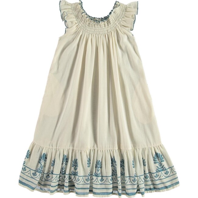 Chlorine Ecru Bolero Dress, Beige - Dresses - 2