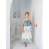Aphrodite Egeo Indiana Collar Halter Neck Blouse, Blue - Blouses - 4