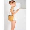 Athena Lycra Smocked Ruffle Waist Swimsuit, Beige - One Pieces - 4
