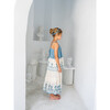 Aphrodite Egeo Indiana Collar Halter Neck Blouse, Blue - Blouses - 7