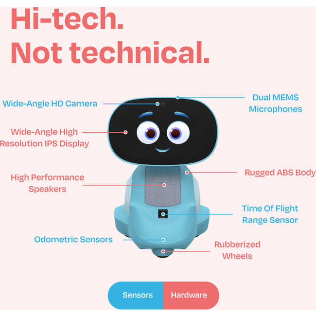 Miko 3: AI-Powered Smart Robot for Kids | Pixie Blue - STEM Toys - 2