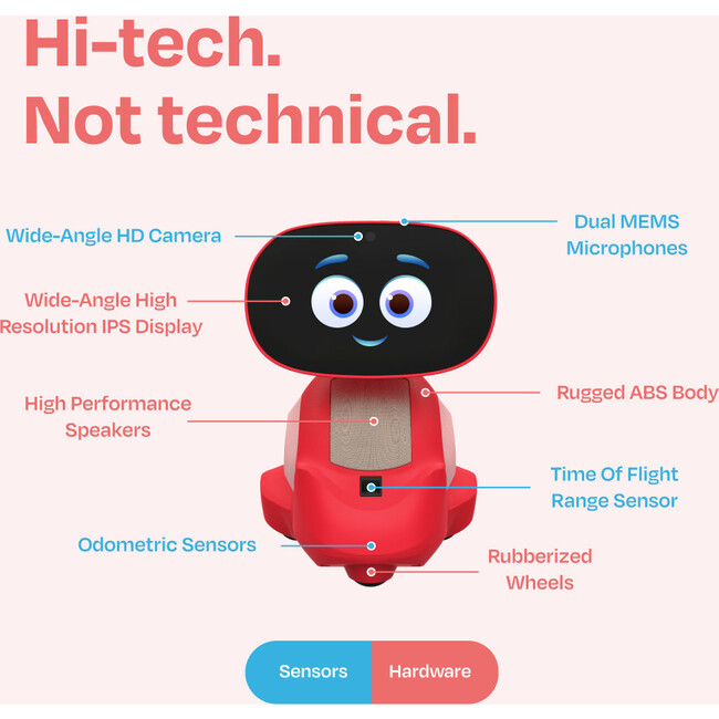 Miko 3: AI-Powered Smart Robot for Kids | Martian Red - STEM Toys - 3