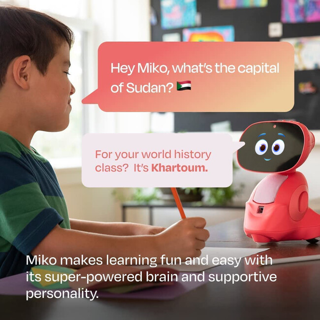 Miko 3: AI-Powered Smart Robot for Kids | Martian Red - STEM Toys - 4