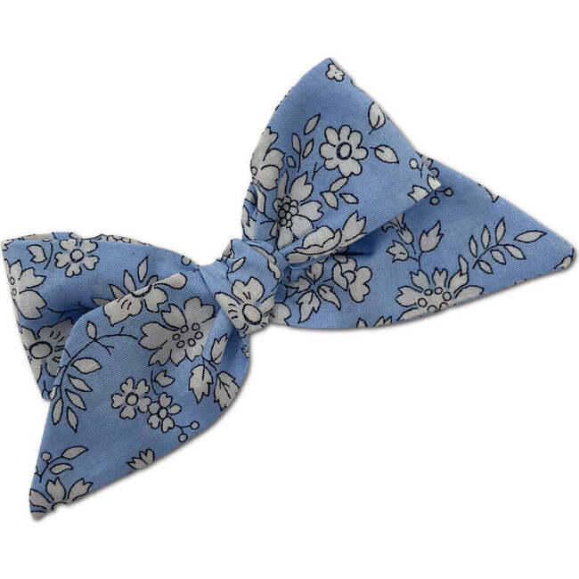 Liberty of London Baby Tied Alligator Clip Bow, Periwinkle Floral
