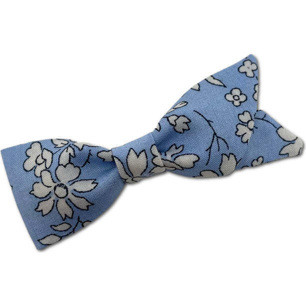 Petal Liberty of London Asymmetrical Alligator Clip Bow, Periwinkle Floral - Hair Accessories - 1
