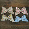 Liberty of London Baby Tied Alligator Clip Bow, Coral Floral - Hair Accessories - 3