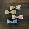 Petal Liberty of London Asymmetrical Alligator Clip Bow, Pink Daisies - Hair Accessories - 3