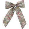Classic Liberty of London Alligator Clip Long Tail Bow, Coral Floral - Hair Accessories - 1 - thumbnail