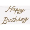 Gold Happy Birthday Garland Set - Garlands - 2