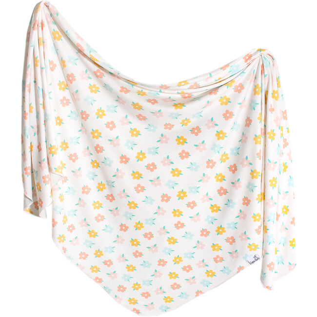 Daisy Knit Swaddle Blanket