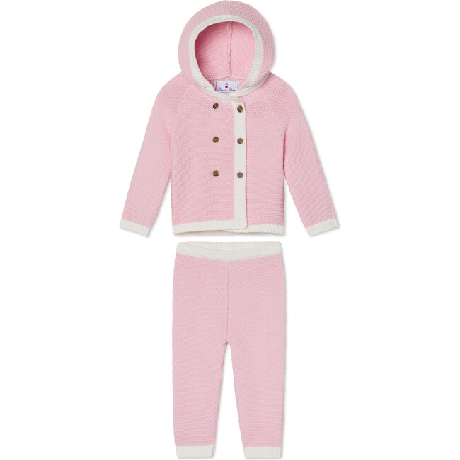 Logan Hooded Sweater Set, Lilly's Pink - Sweaters - 1