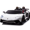 Lamborghini Aventador SV 24v Brushless Motor White - Ride-On - 1 - thumbnail