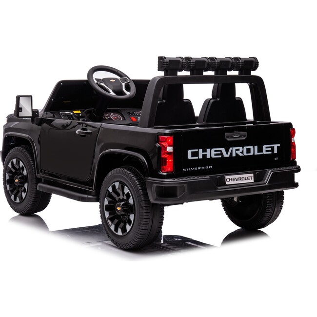 Chevrolet Silverado 24v 2-Seater Black - Ride-On - 4