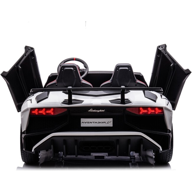 Lamborghini Aventador SV 24v Brushless Motor White - Ride-On - 5