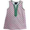 Puppies Print Sleeveless Shift Dress, Pink - Dresses - 1 - thumbnail