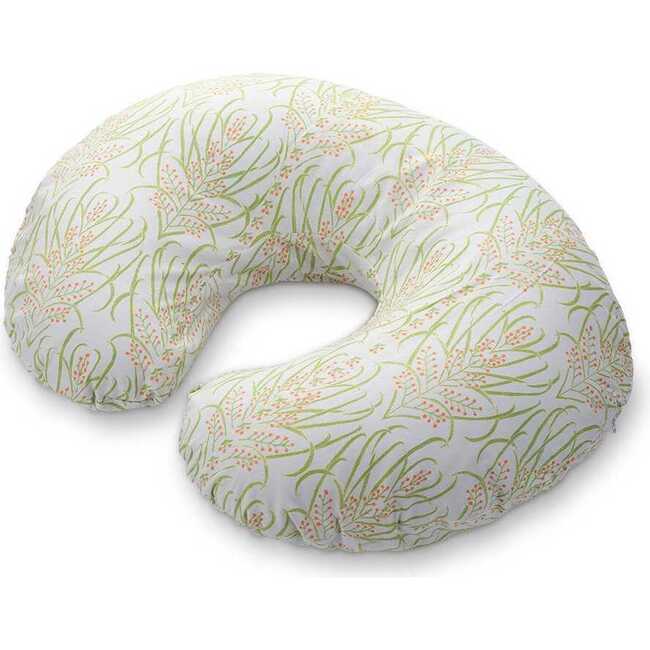 Light Teal Vines Suzani Nursing Pillow Cover, Light Teal - Pillows - 1