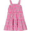 Daisy Embroidered Picnic Dress, Red - Dresses - 2