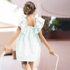 Summer Party Eyelet Dress, Blue - Dresses - 4
