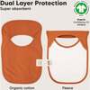 8-Pack Hallo Drool Bibs, Brick - Bibs - 3