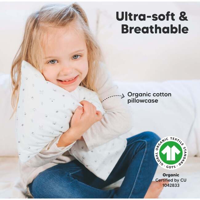 Mini Toddler Pillow With Pillowcase, Acorn - Nursing Pillows - 4
