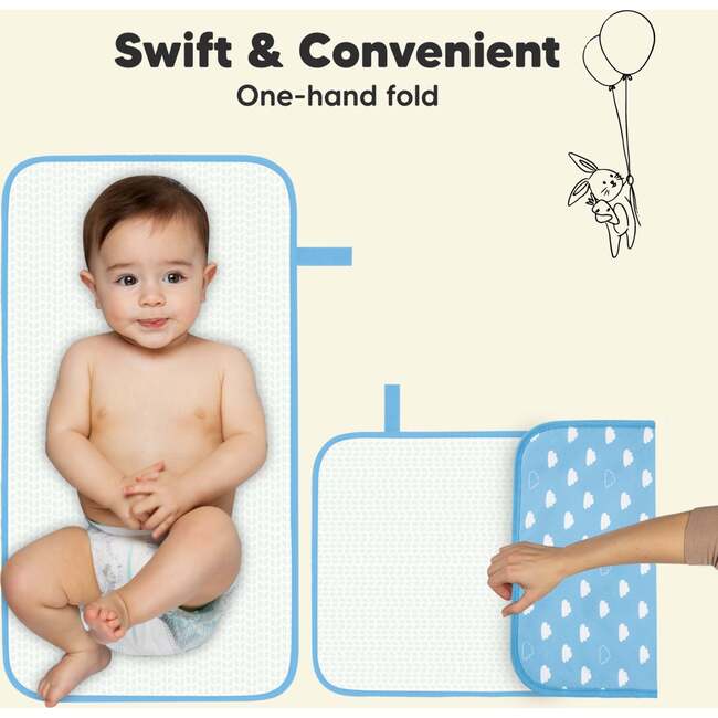 Swift Diaper Portable Changing Pad for Baby, Cloud - Changing Pads - 5