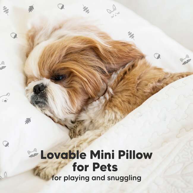 Mini Toddler Pillow With Pillowcase, Acorn - Nursing Pillows - 7